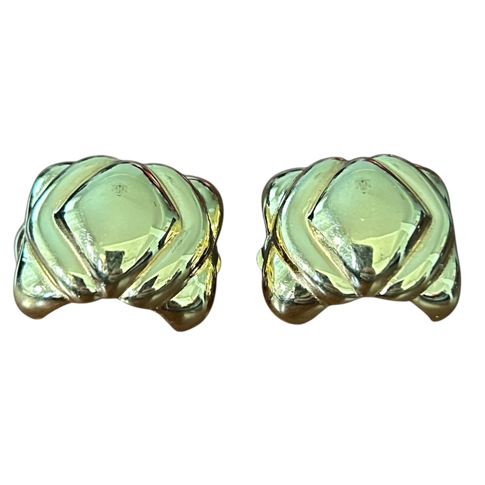 Givenchy Gold Chunky clip on earrings